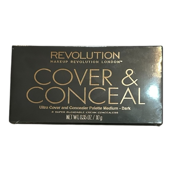 Makeup Revolution Cover & Conceal Palette | Medium–Dark | 8-Shade Makeup Compact - Picture 2 of 5